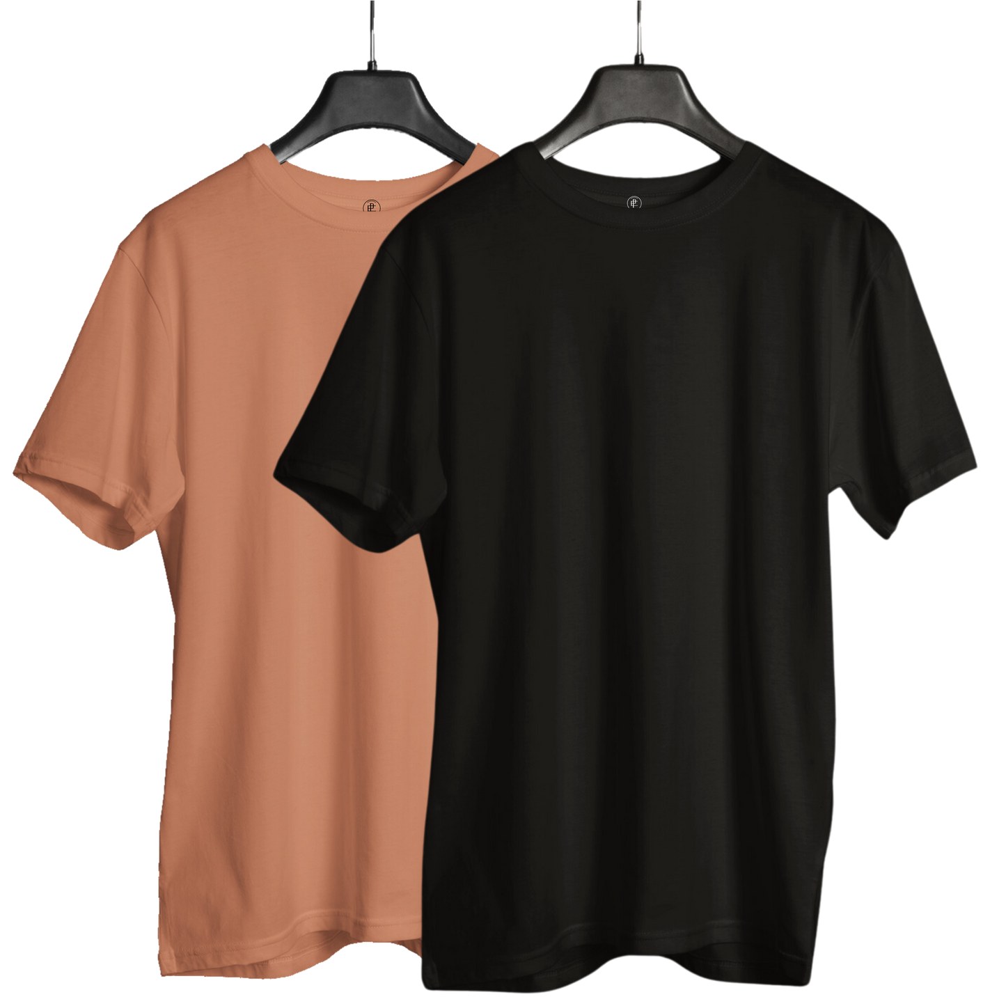 Men & Women Unisex Oversized Tshirts Combo of 2 ( Coral and Black)