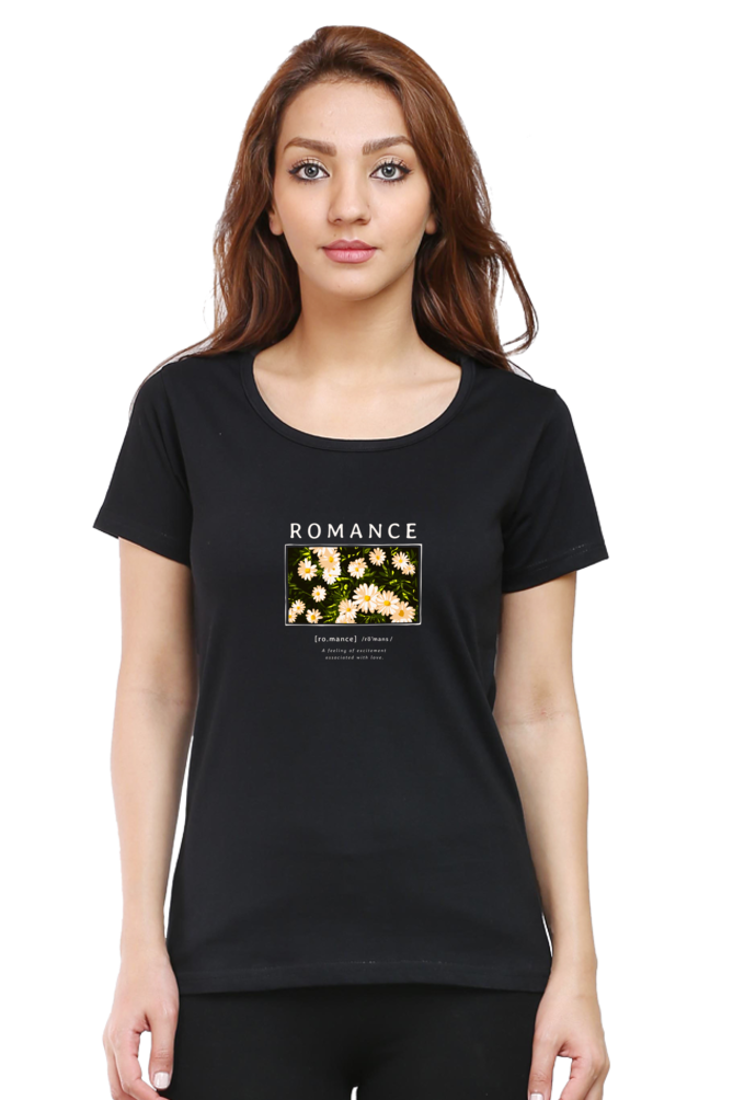 Women's Premium 100% Cotton T-Shirt - Classic Regular Fit | Black Color | Round Neck | Half Sleeve