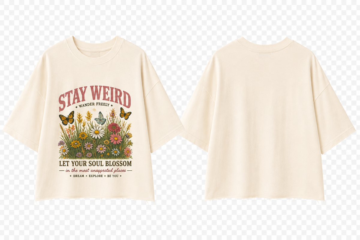 Stay Weird Boxy Oversized Fit