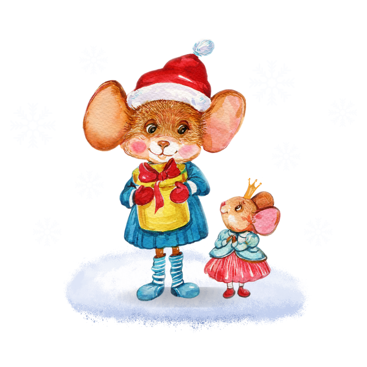 Little Miss Mousie Unisex Kids Round Neck Half Sleeve
