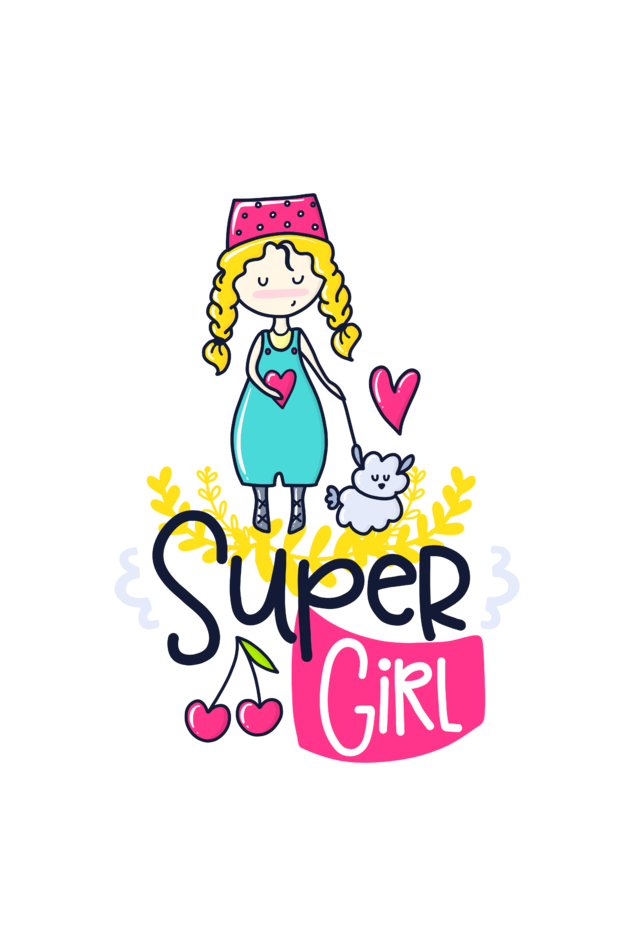 Super Girl half sleeve t-shirt