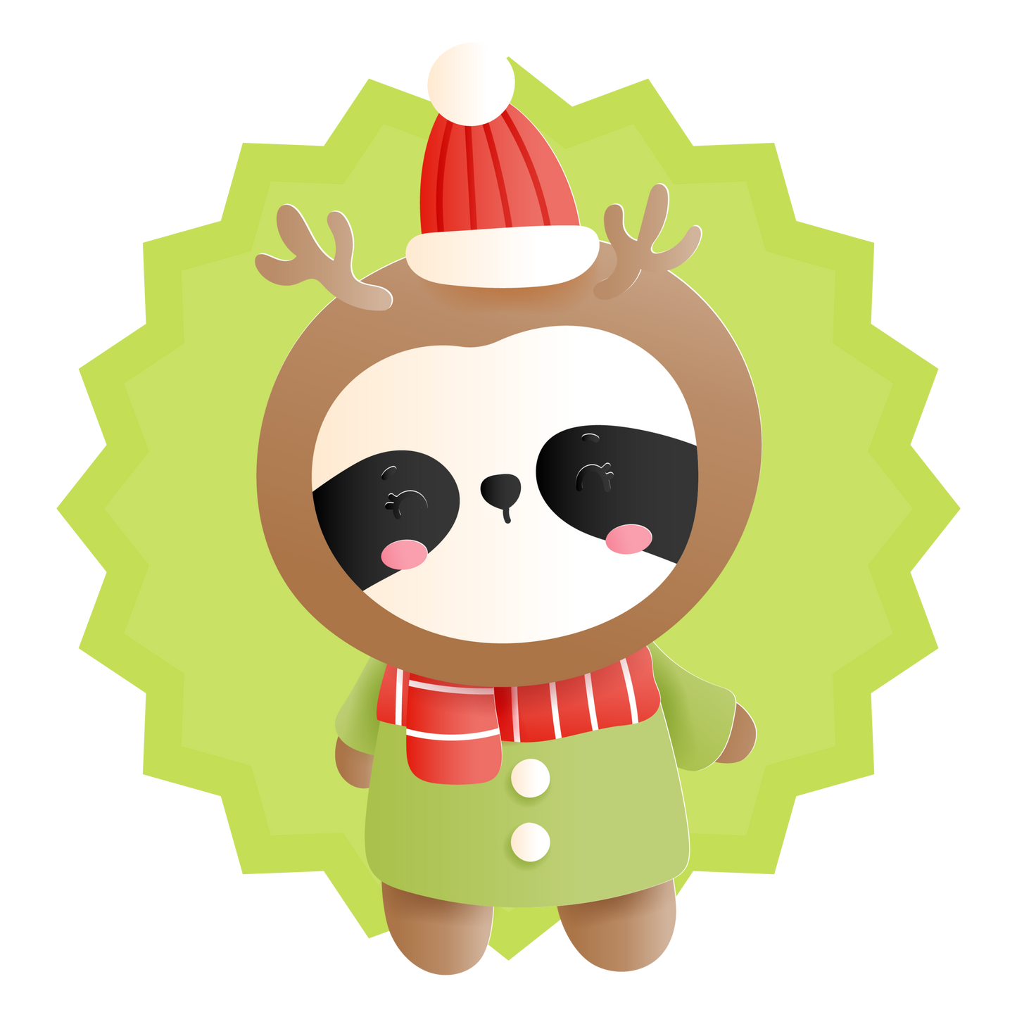 Cool Panda Unisex kids Round Neck Half Sleeve