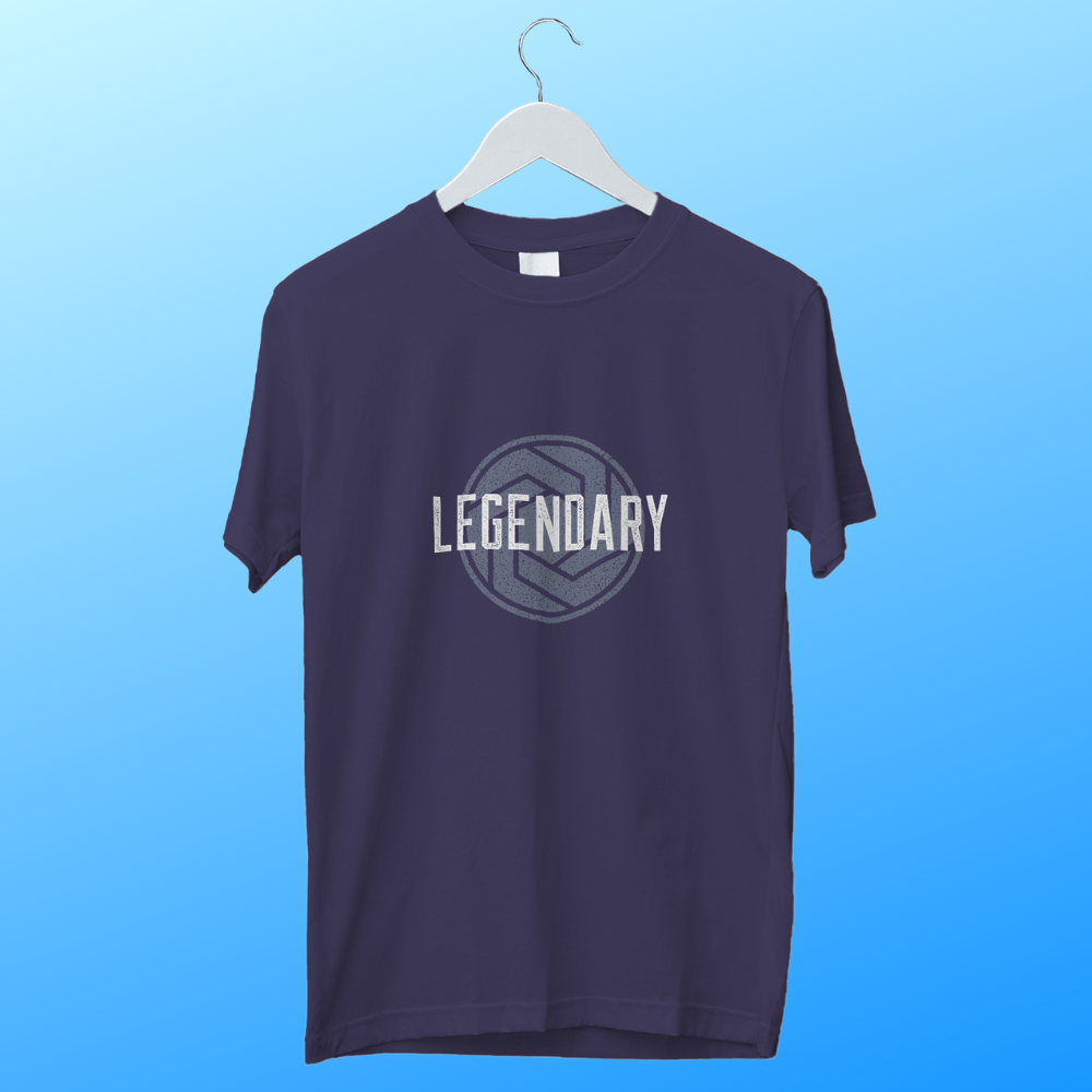 Legendary Unisex Round Neck Half Sleeve