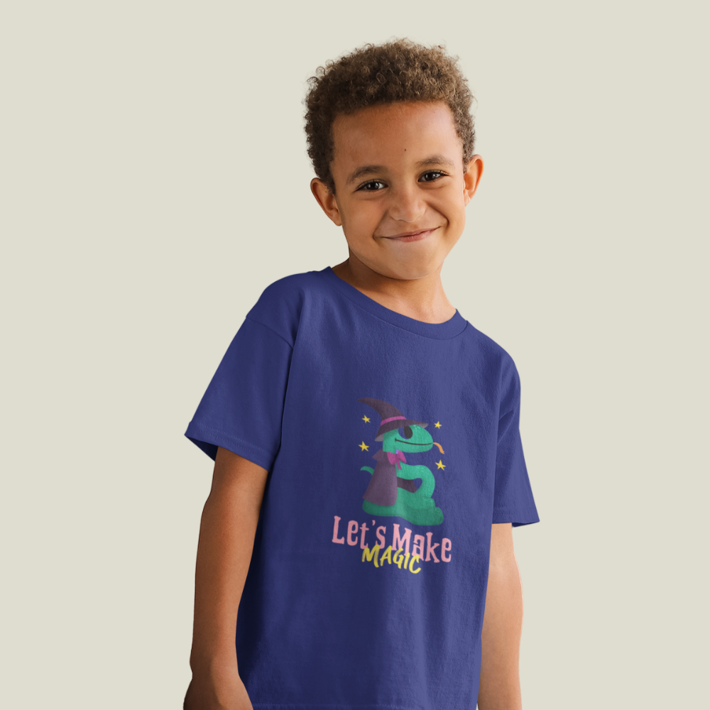 Lets make magic Boys Round Neck Half Sleeve
