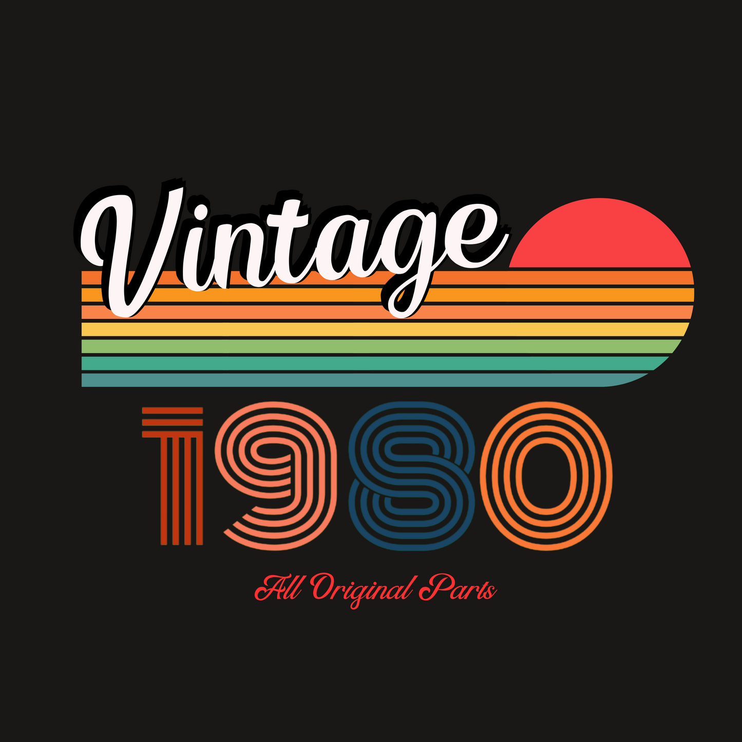 Vintage 1980 Super cool Unisex Oversized Black T-Shirt