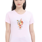 Women's Premium 100% Cotton T-Shirt - Classic Regular Fit | Light Baby Color | Round Neck | Half Sleeve