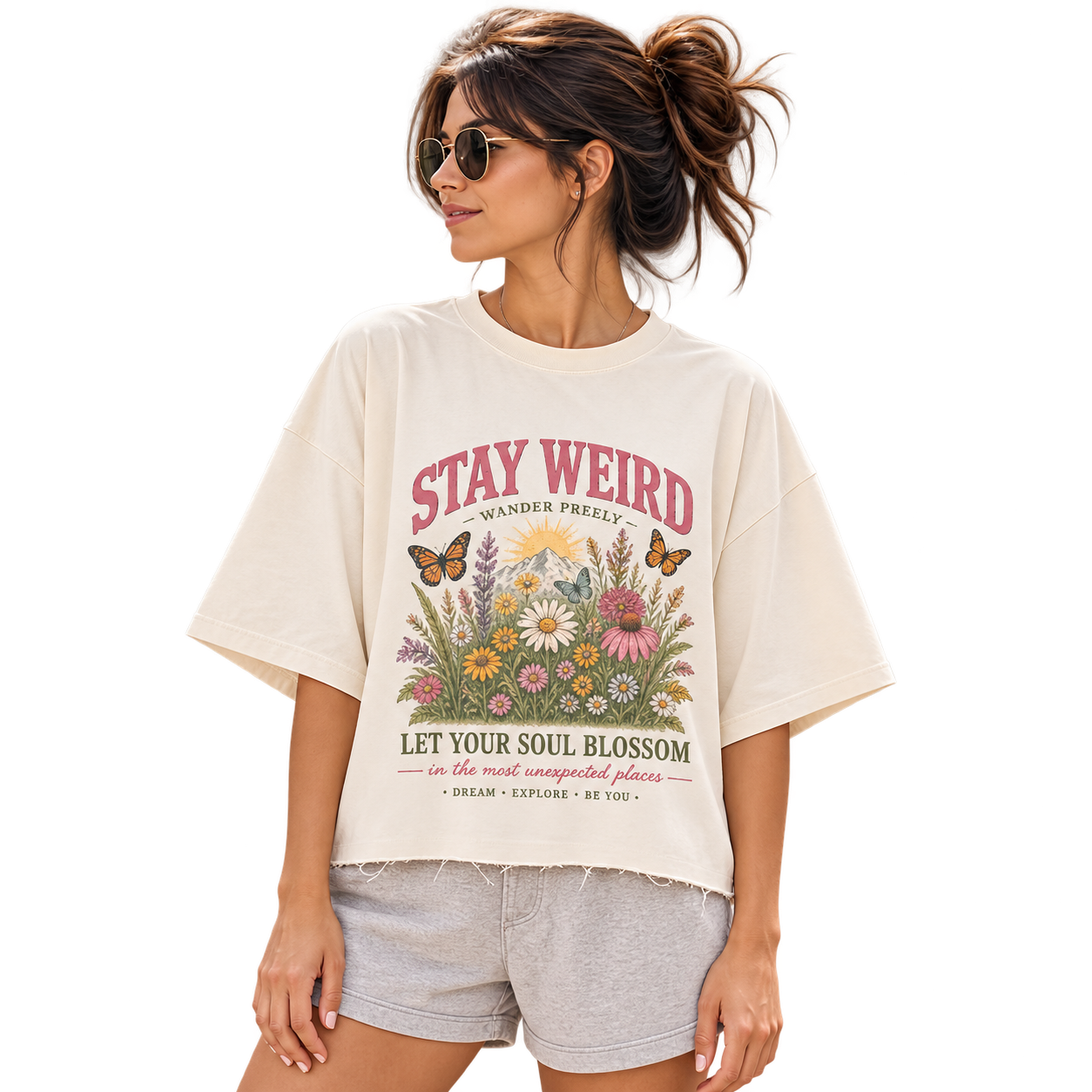 Stay Weird Boxy Oversized Fit
