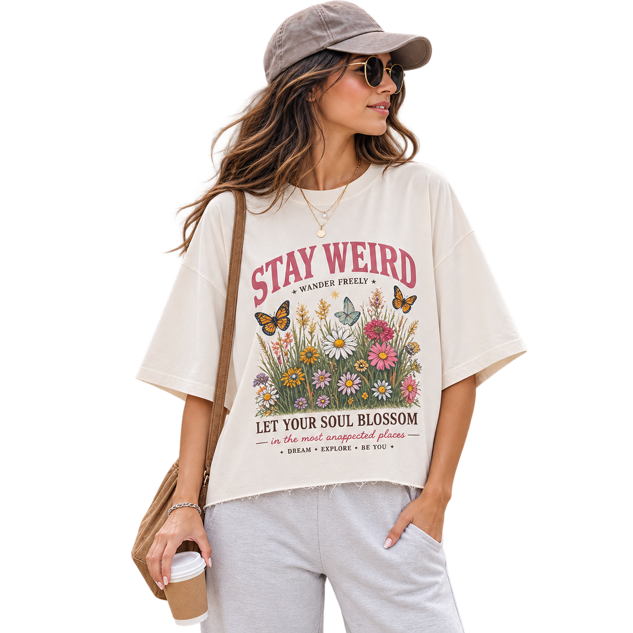 Stay Weird Boxy Oversized Fit