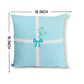 Elly Prints Easter Cushion Cover Set of 2 – 16x16 Inch Easter Bunny Baby Blue Printed Throw Pillow Covers for Sofa, Living Room & Home Décor