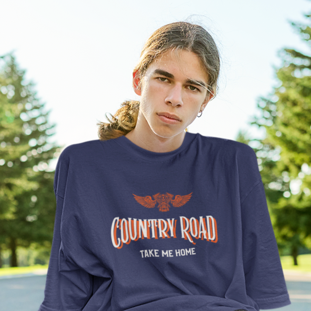 Country Road Unisex Oversized Tshirt