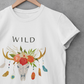 Wild Boho Theme Women Round Neck Short Sleeve T-shirt